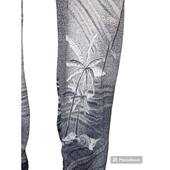 Women's Chuns Plamtree Blue Stretch Leggings Jeggings Soft Lightweight One Size - Picture 3 of 8